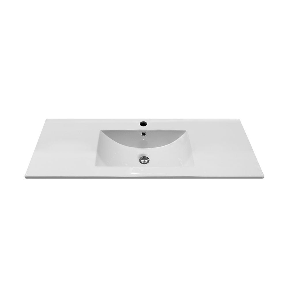 48" Porcelain vanity top with rectangular sink