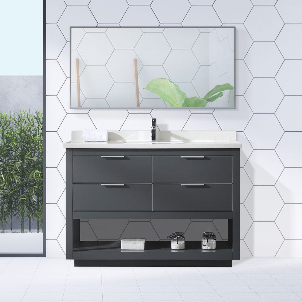 Dark Grey Bathroom Furniture - Grayson Collection